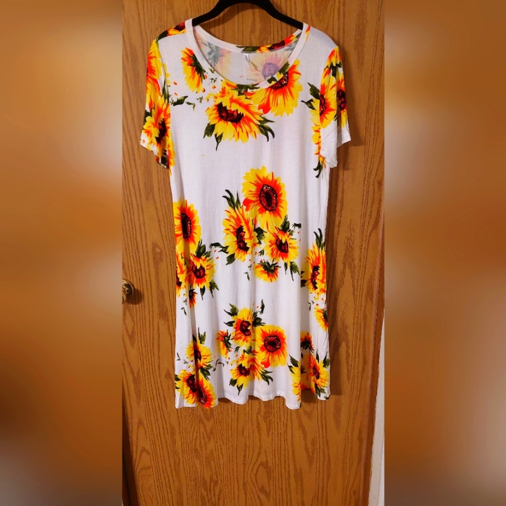 Women's sunflower dress